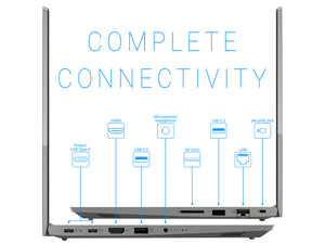 Lenovo thinkBook 14 G3 Laptop, 14" FHD Display, AMD Ryzen 7 5700U Upto 4.3GHz, 24GB RAM, 512GB NVMe SSD, Vega 8, HDMI, DIsplayPort via USB-C, Card Reader, Wi-Fi, Bluetooth, Windows 10 Pro (21A2009DUS)