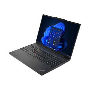 Lenovo ThinkPad E16 G2 Laptop, 16" FHD+ Display, Intel Core Ultra 7 155U Upto 4.8GHz, 16GB RAM, 512GB SSD, Backlit keys, Fingerprint Reader, Windows 11 Pro (21MAS0NP00)