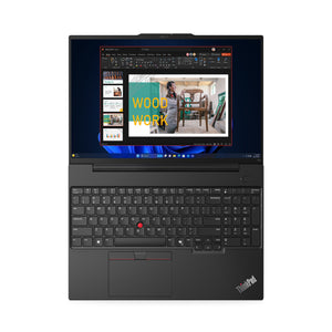 Lenovo ThinkPad E16 G2 Laptop, 16" FHD+ Display, Intel Core Ultra 7 155U Upto 4.8GHz, 16GB RAM, 512GB SSD, Backlit keys, Fingerprint Reader, Windows 11 Pro (21MAS0NP00)